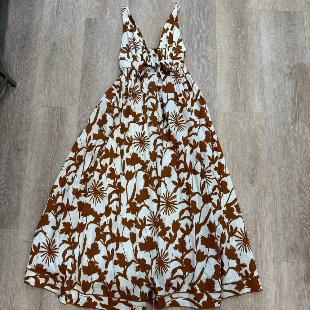Red Dress Boutique Subtly Sweet Cream Multi Print Maxi Dress - Picture 7 of 11